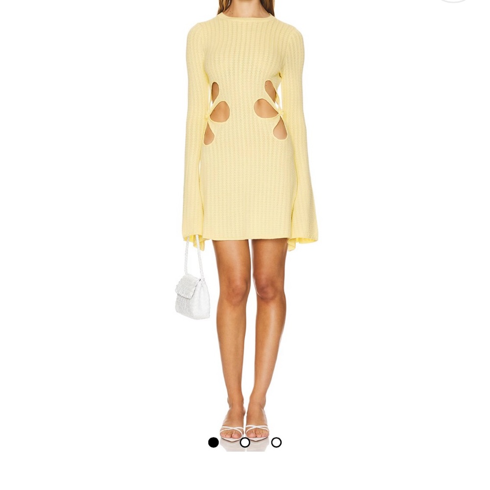 Sau Lee x REVOLVE Dallas Knit Mini Dress in Yellow